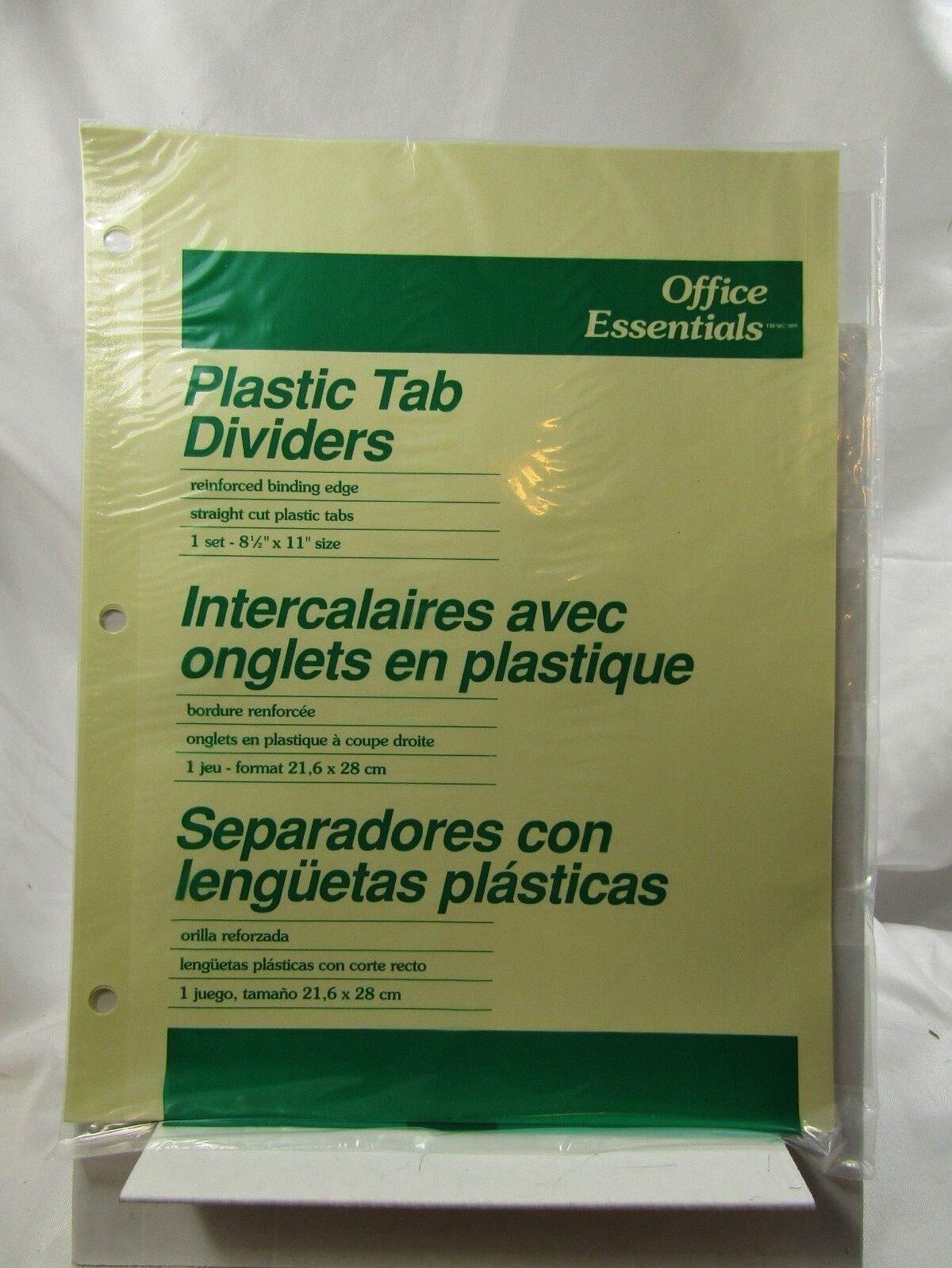 **9 TABS**Office Essentials Economy Insertable Tab Dividers Avery Dennison AVE11466
