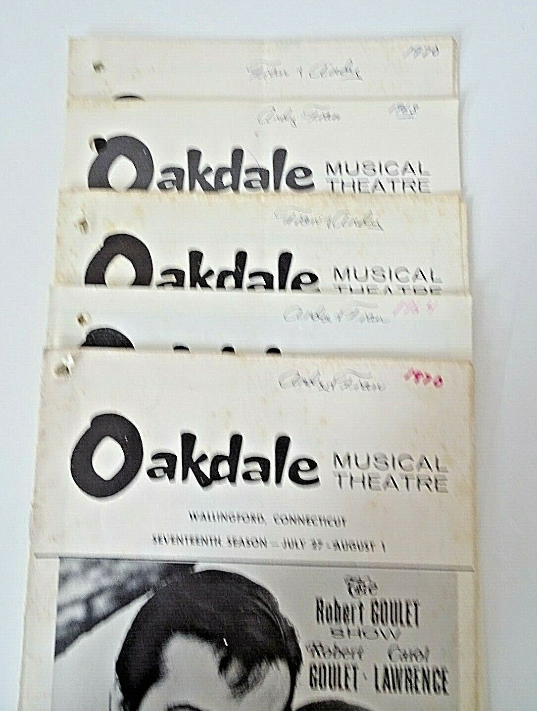 Oakdale Musical Theatre Booklet Programs Wallingford Connecticut Lot of 5  Без бренда - фотография #6