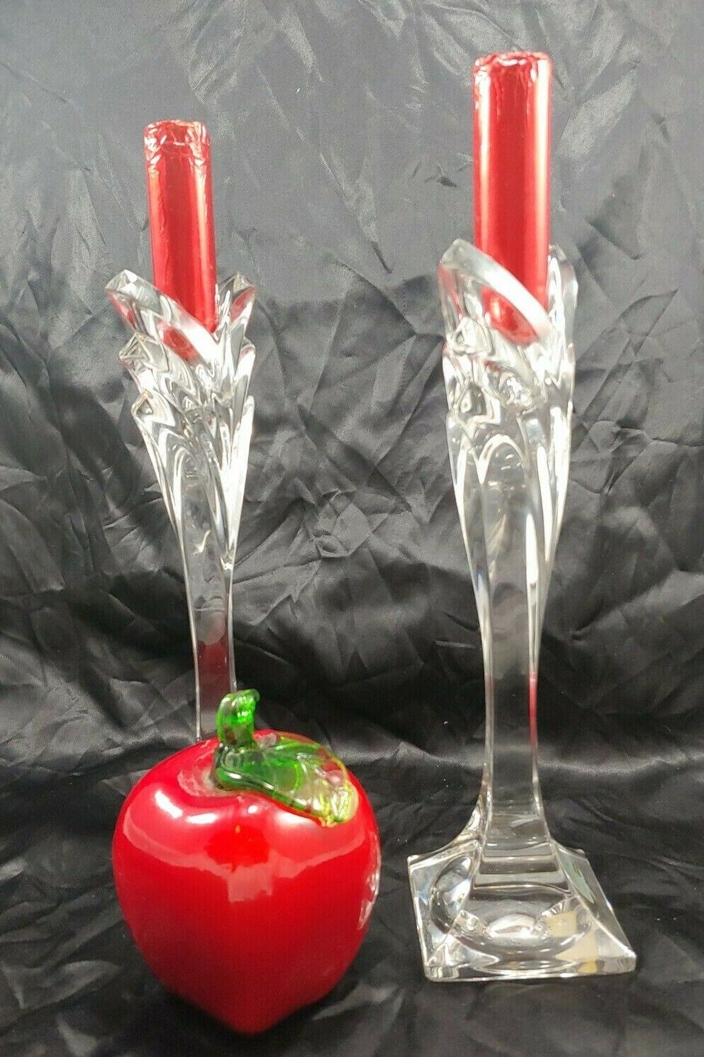 Vintage (Set of 2) MIKASA ® Germany Art Deco Style Crystal Candle Stick Holders Mikasa - фотография #10