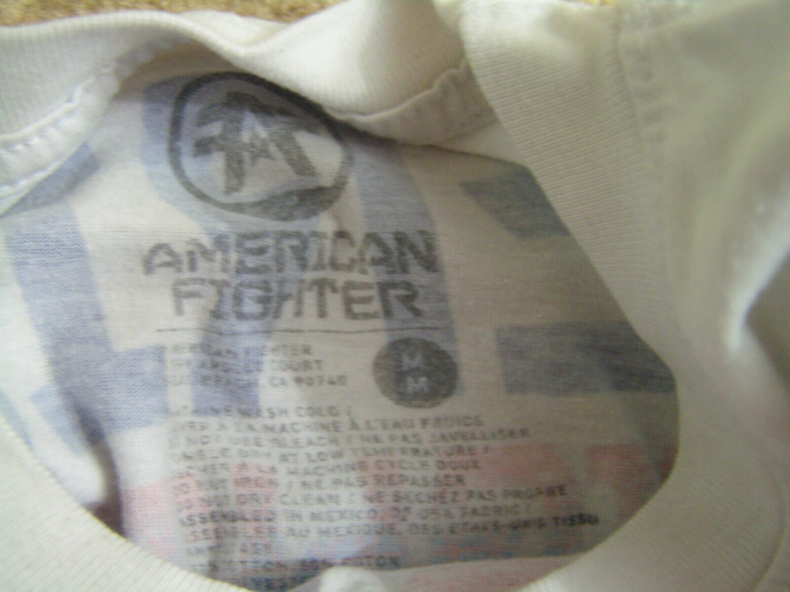 vintage T shirts lot of 5 mens medium & large american fighter piggly dr pepper Gildan - фотография #8