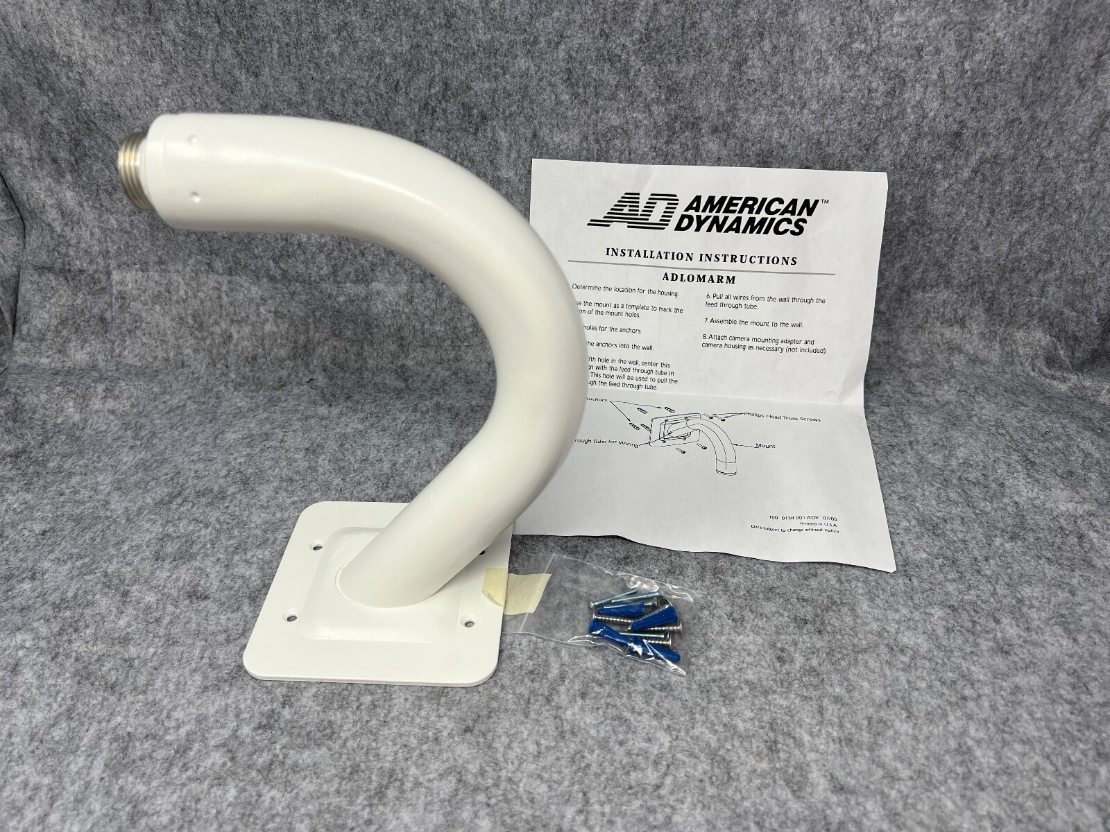 AMERICAN DYNAMICS (ADLOMARM) DISCOVER MINI DOME WALL MOUNT & HARDWARE American Dynamics Does Not Apply