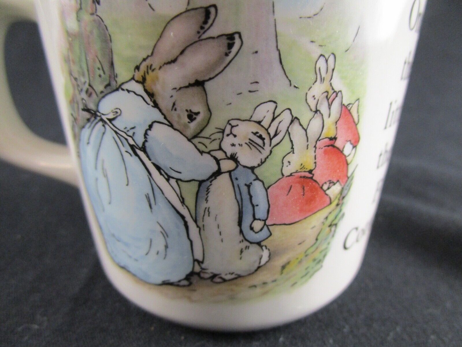 Wedgwood Beatrix Potter Peter Rabbit China Mug Cup 1 handle England Lot of 4 Wedgwood - фотография #8