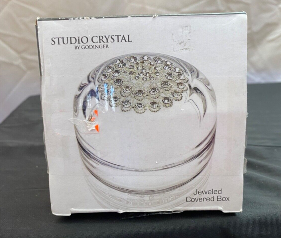 Godinger Studio Crystal Jeweled Covered Trinket Box Без бренда - фотография #3