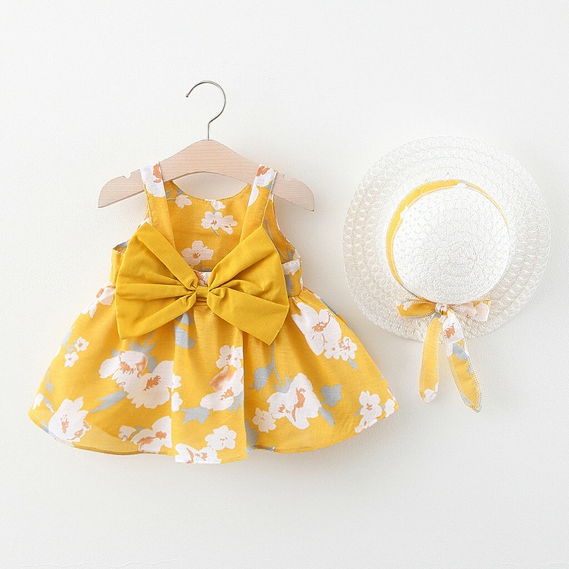 Toddler Baby Kids Girls Floral Flowers Princess TuTu Dress Hat Outfits Clothes 6months-3years does not apply - фотография #9