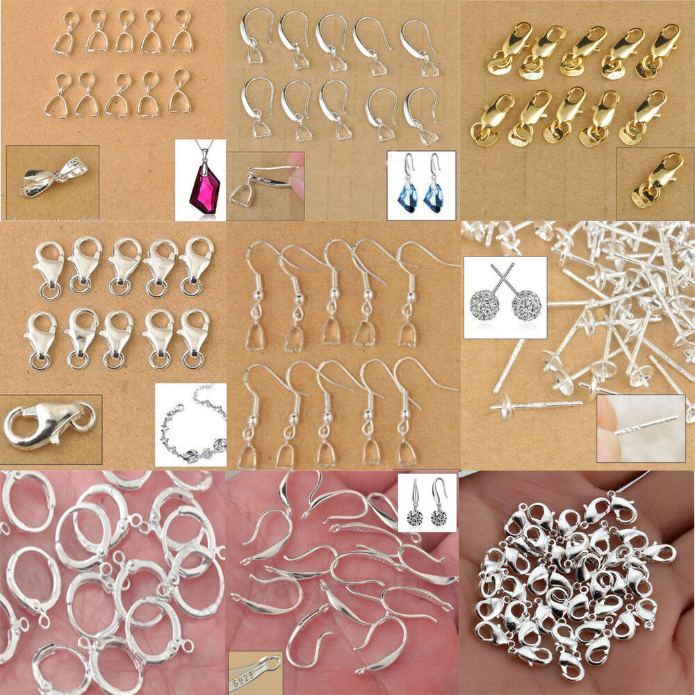 Wholesale Silver Plated Earrings Hooks Ball DIY Jewelry Accessory Wire Findings Unbranded Does Not Apply