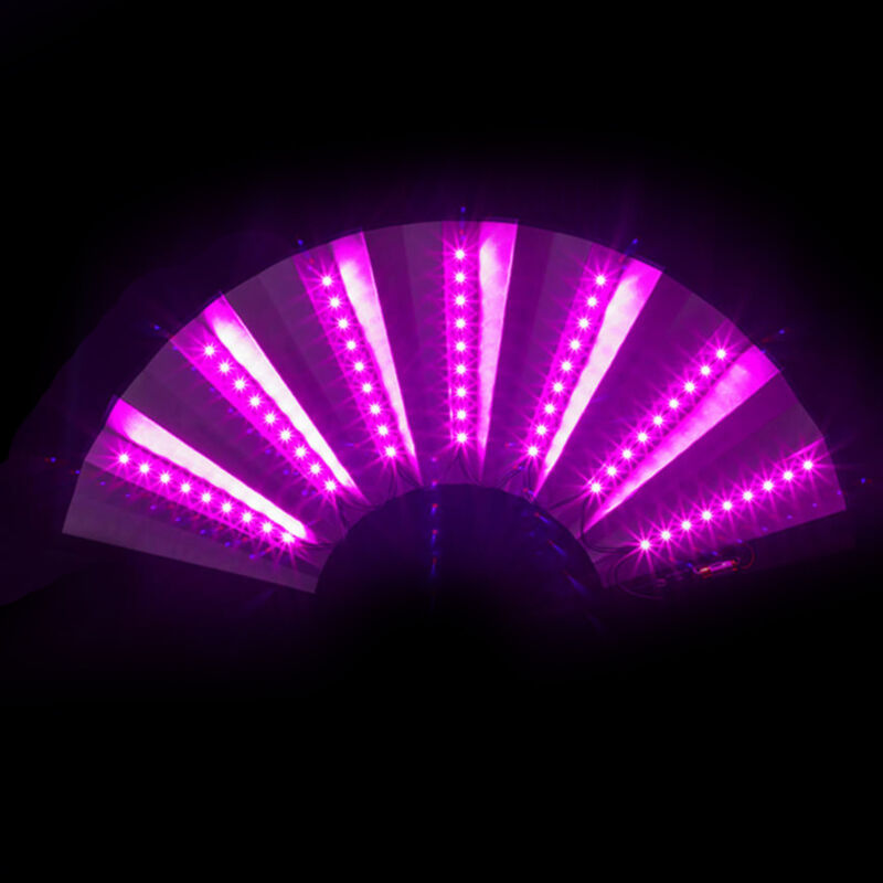 1*Bar fan ins glowing bungee fan party props flash folding fan (without battery) Без бренда - фотография #9
