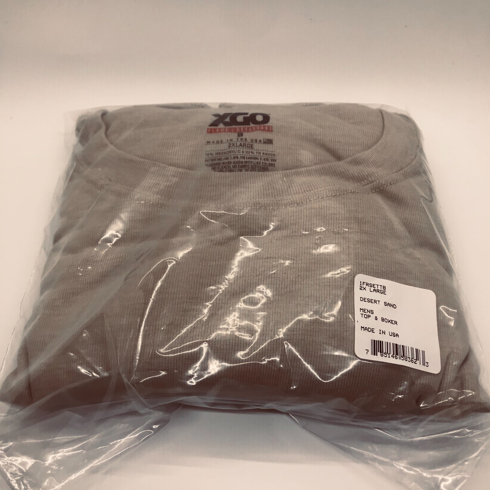Military XGO Flame Retardant T-Shirt  &  Boxers Combo  Size: 2XL  XGO - фотография #5
