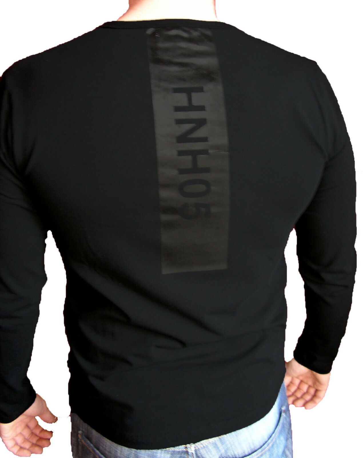 Emporio Armani Black Men's Long sleeve T-Shirt,Muscle fit,Size M*L*XL 7425 Emporio Armani 8N1T991JPZZ