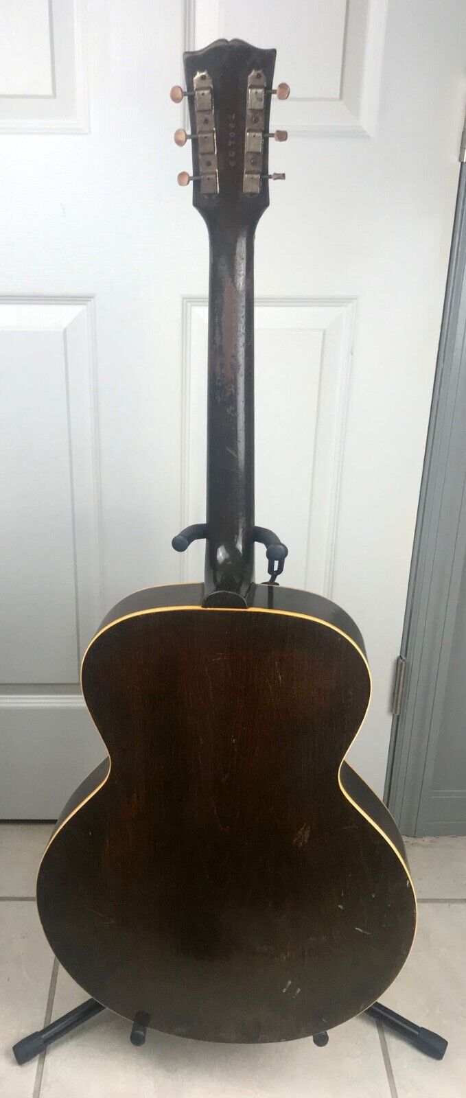 1950 Gibson L-48 sunburst arch top guitar with case Gibson L-48 - фотография #3