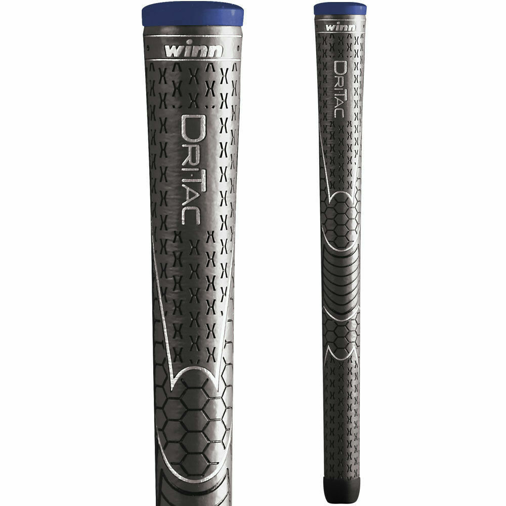 **SET OF 13pc ** New WINN DriTac Men's Midsize Dark Grey Golf Grip 6DT-DG Winn 6DTDG - фотография #4