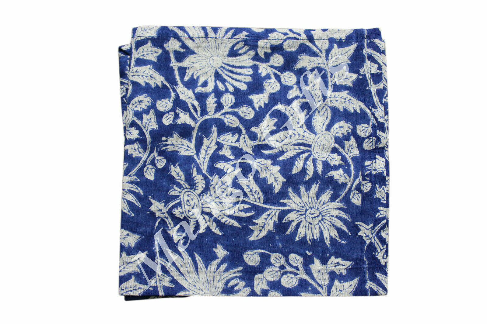 Indian Hand Block Print 100%Cotton Voile Fabric Napkins Set 24 Pc Floral Assort Block Does Not Apply - фотография #5