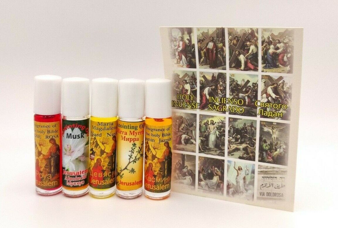Anointing Oil Lot 5 Roll With Certificate HolyLand Jerusalem Authentic Materials Без бренда - фотография #2