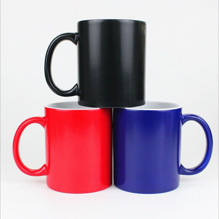 36pcs Blue Glossy 11OZ Blank Sublimation Color Changing Mug Magic Cup Mug QOMOLANGMA 0163000215101 - фотография #3