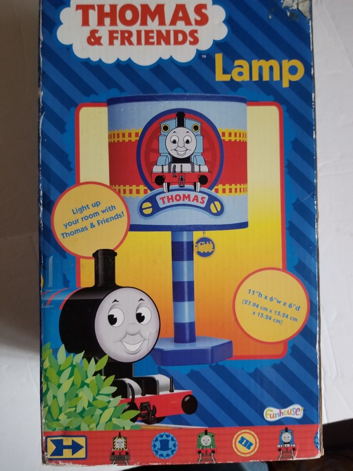 THOMAS AND FRIENDS LAMP 11" H X6"W X 6"D NEW Funhouse