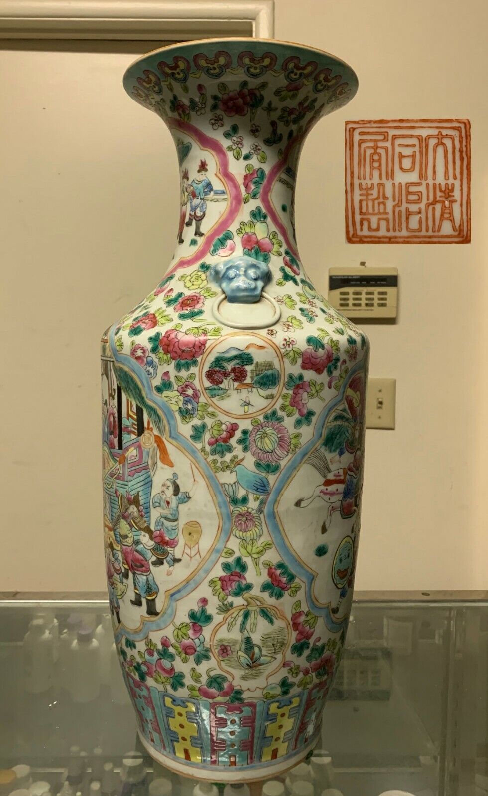 Chinese antique large roos vase  1856-1875 ye'a Без бренда - фотография #3