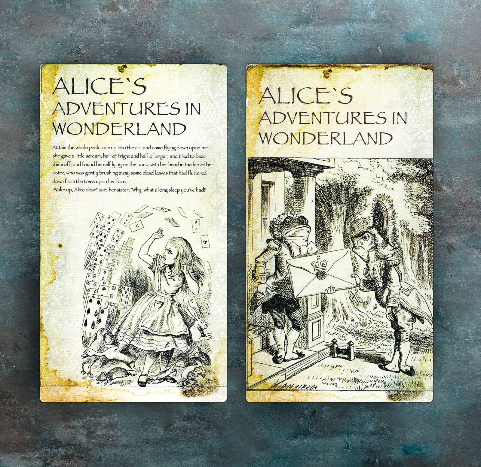 Alice in Wonderland Vintage 10pcs Postcard Set Без бренда - фотография #3