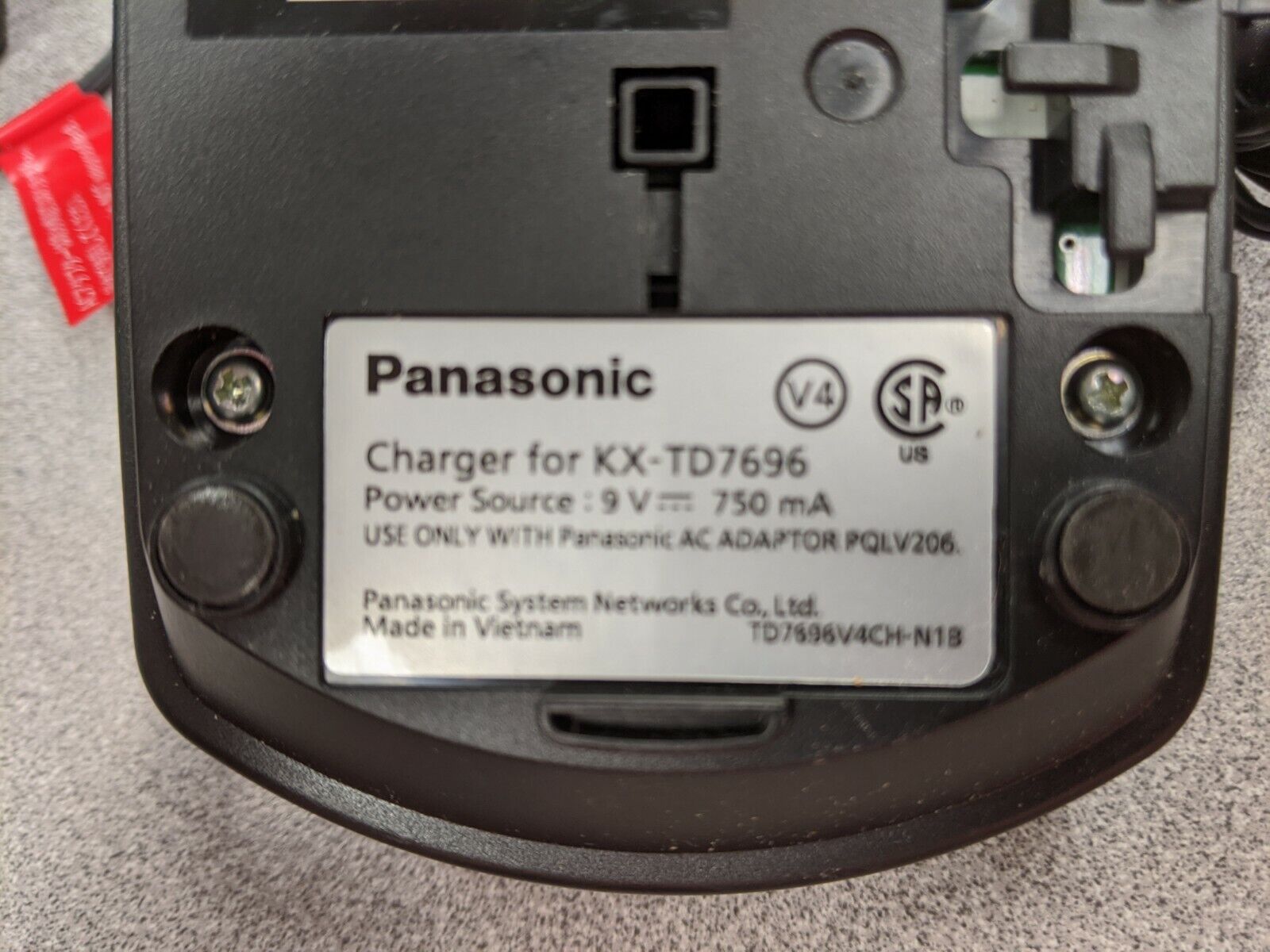 PAIR Panasonic KX-TD7696 Charger Docking Bases Panasonic - фотография #2