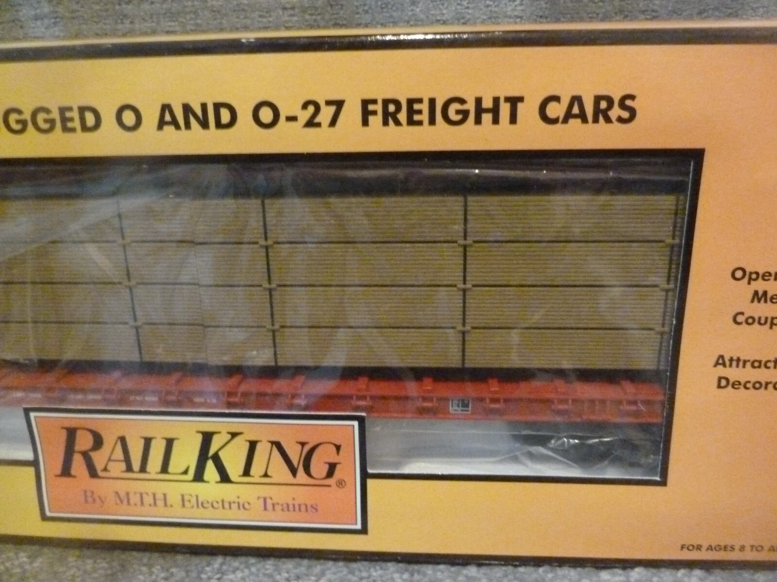 MTH Rail King Canadian Pacific Center I BEAM FLAT CAR LUMBER O SCALE BRAND NEW MTH 30-7685 - фотография #3