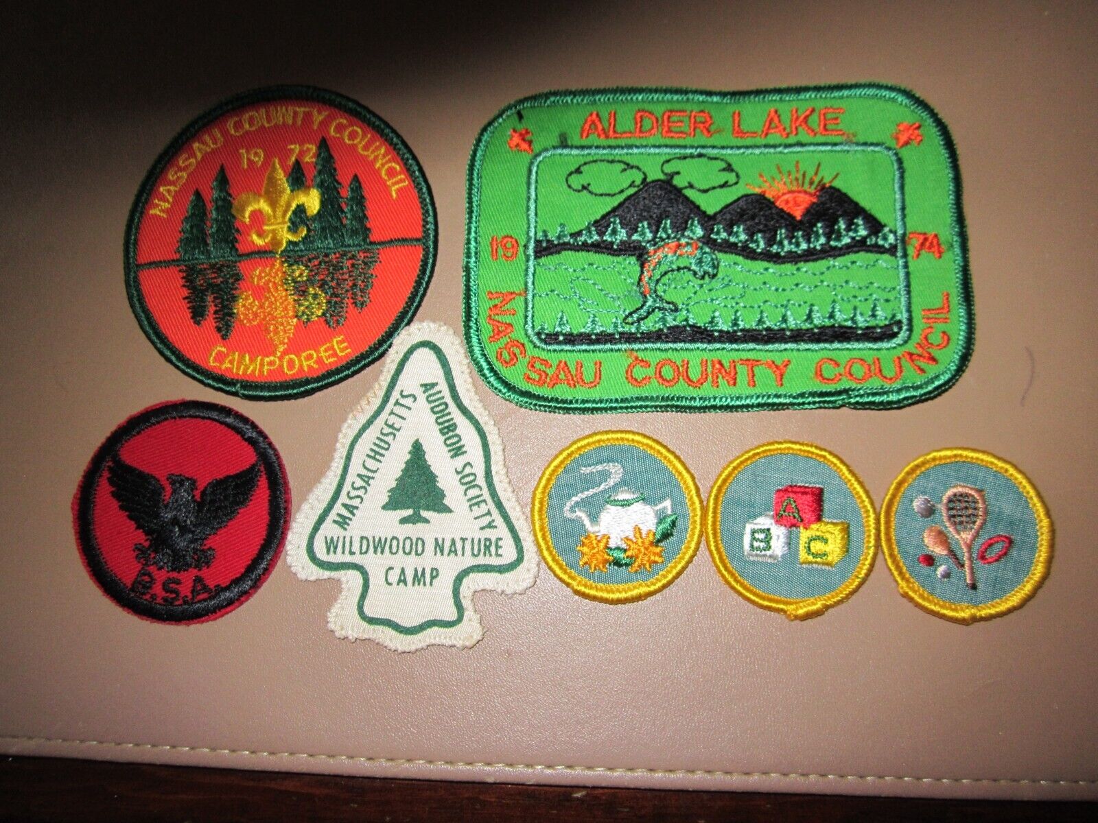 Vintage Girl Scout Patches Lot of 6 1970's Без бренда