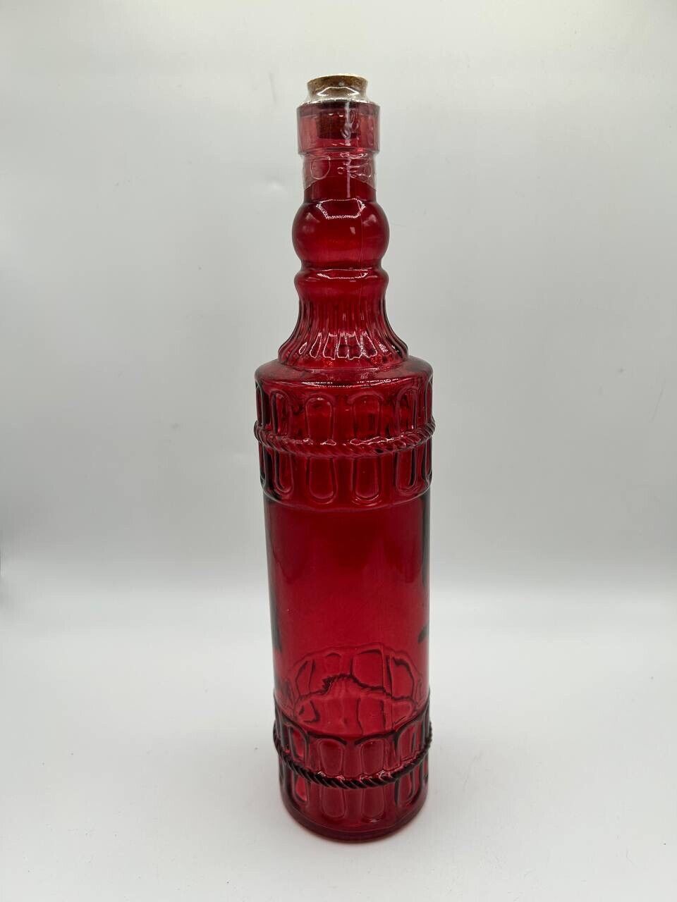 Set Of 5 Greenbrier Decanter Glass Bottles w/cork 12” x 3” Без бренда - фотография #5