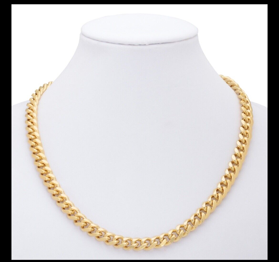 18K Gold Plated Layered Cuban Link / Curb Chain Necklace or Bracelet - Warranty Mr Value - фотография #5