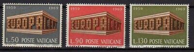 VATICAN CITY -1969- Colonnade formed by the words "Europa CEPT" - MNH - #470-472 Без бренда