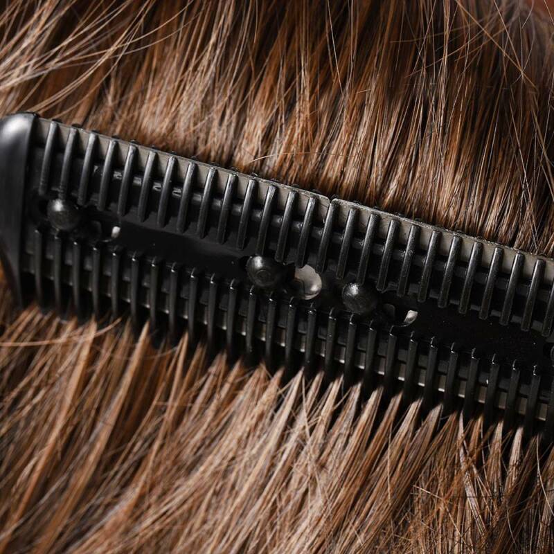 3X Hair Thinning Cutting Trimmer Razor Comb With Blades Hair Cutter Comb Top Unbranded Does not apply - фотография #11