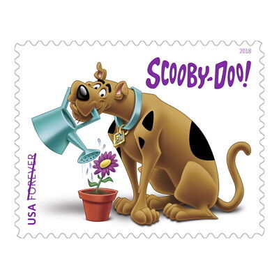 USPS New Scooby-Doo! Pane of 12 Без бренда