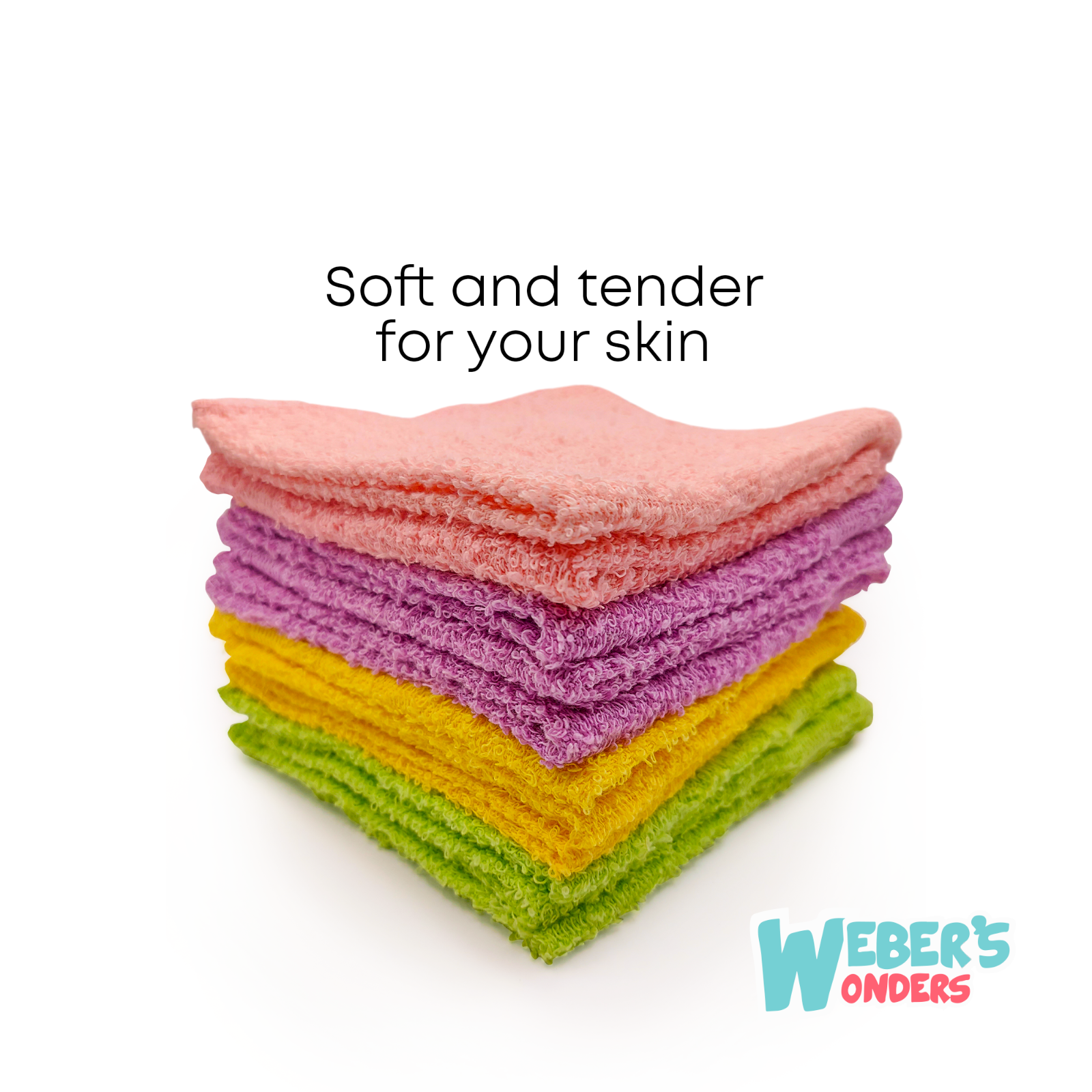 11 Pack Washcloth Towel Set 100% Cotton Soft Luxury Wash Cloths for Face & Body Weber's Wonders SC_HH_towel_12pack_black - фотография #3