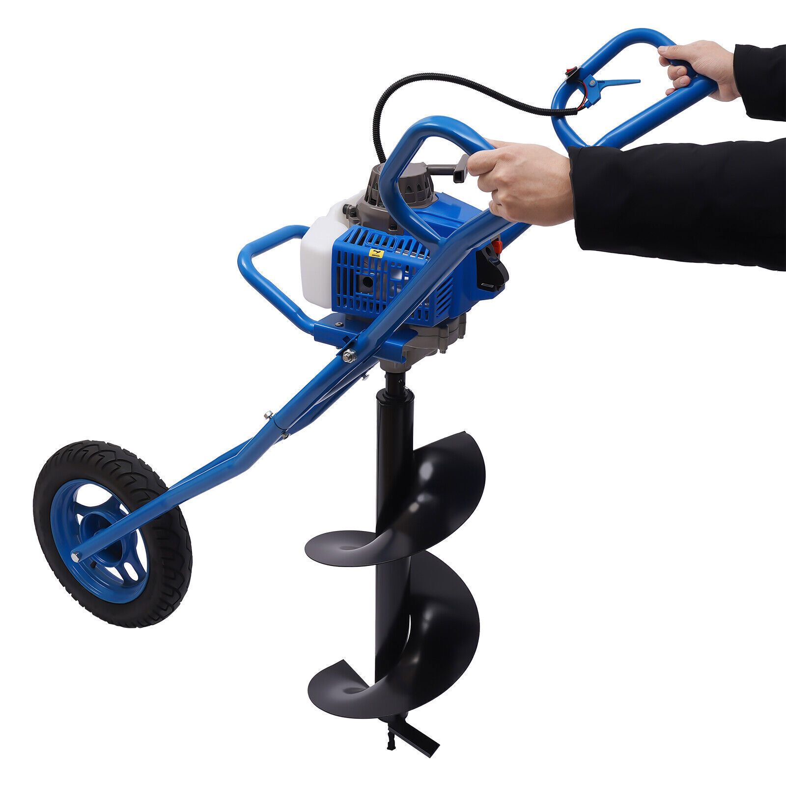 63CC 3HP Gas Powered Post Hole Digger Earth Auger Borer Fence Ground W/ 11" Bit Unbranded Does not apply - фотография #4