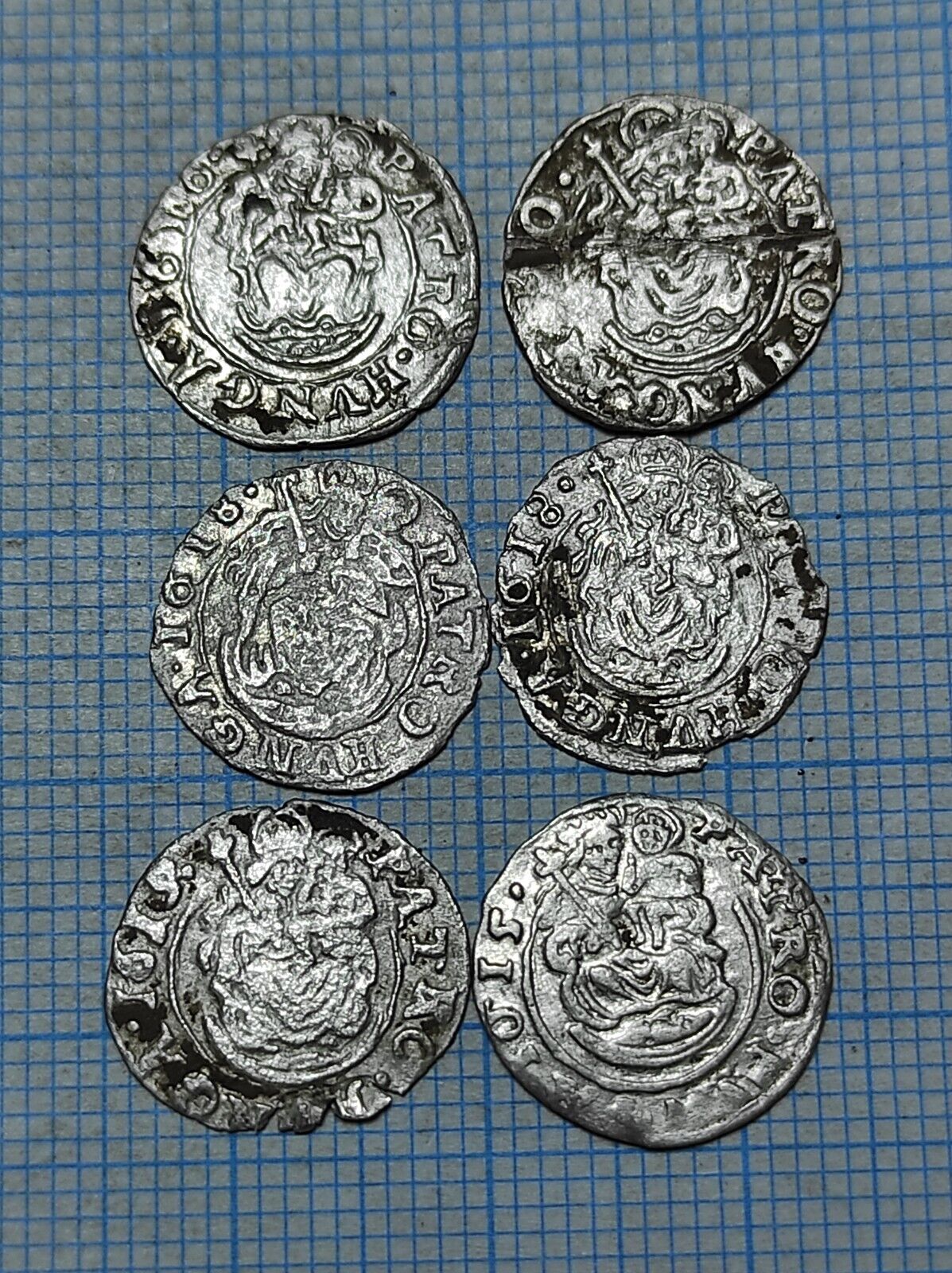 Matthias II 1608-1619 Europe, Patrona, Jesus, Holly Mary, silver, 8 coins Без бренда