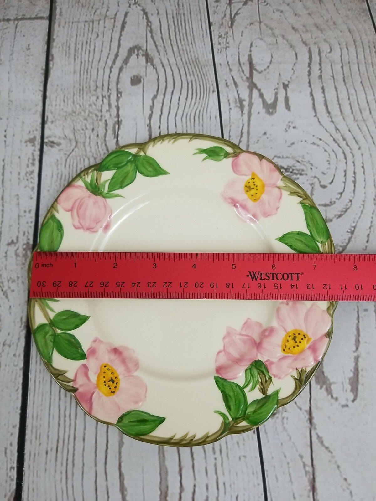 Franciscan Desert Rose Salad Plates Made in CA USA Vintage 1949-1953 5-RARE Franciscan Ceramics Franciscan Desert Rose - фотография #12