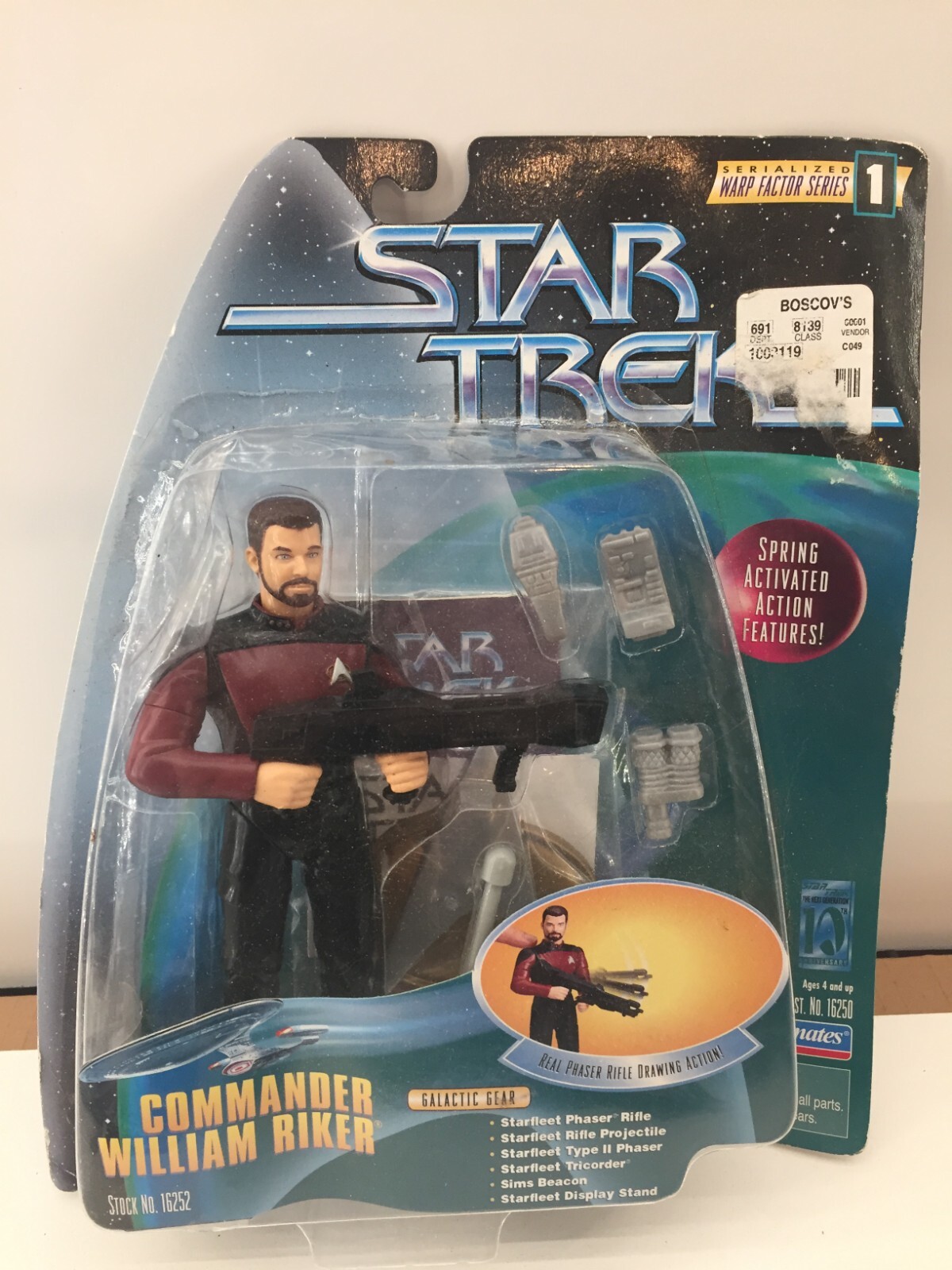 Star Trek Action Figures lot of  five (5) 1993-1997 Playmates Toys - фотография #3