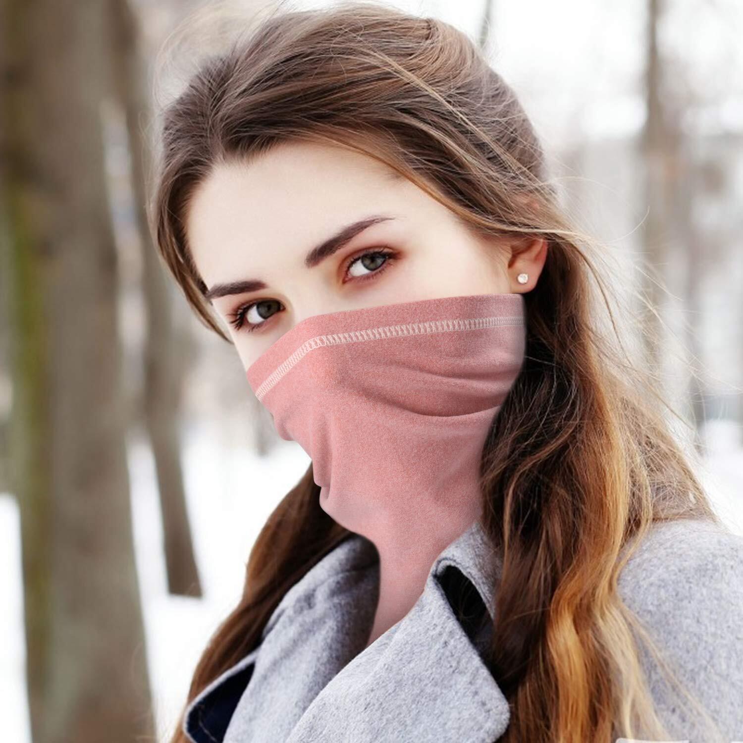 Winter Fleece Neck Warmer Windproof Ski Bandana Half Face Mask for Men & Women Unbranded Dot Not Apply - фотография #9
