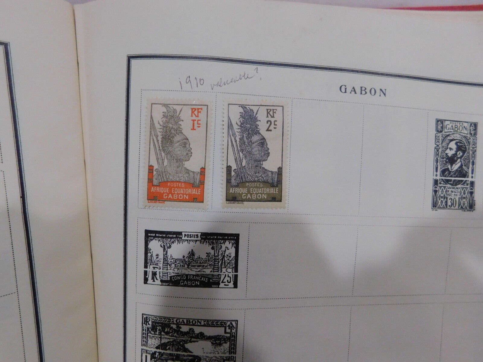 Vtg Scott 1947 Modern Postage Stamp Album 1700+ Stamps, US & World hinged stamps SCOTT - фотография #11