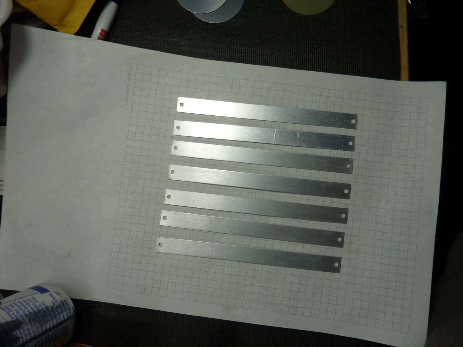 25 pcs 12.6mm x 153mm long 1mm thick  Aluminum Engraving Plate Unbranded Does Not Apply - фотография #3