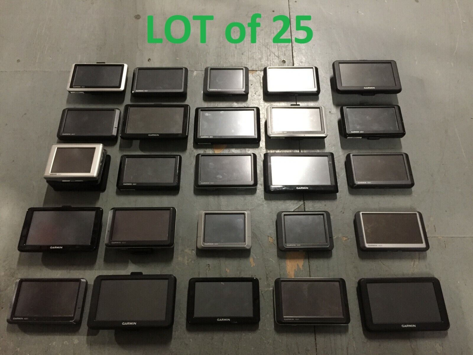 Lot of 25 Various Garmin GPS Units - All Working Great!! - Free Shipping!! Garmin Does Not Apply