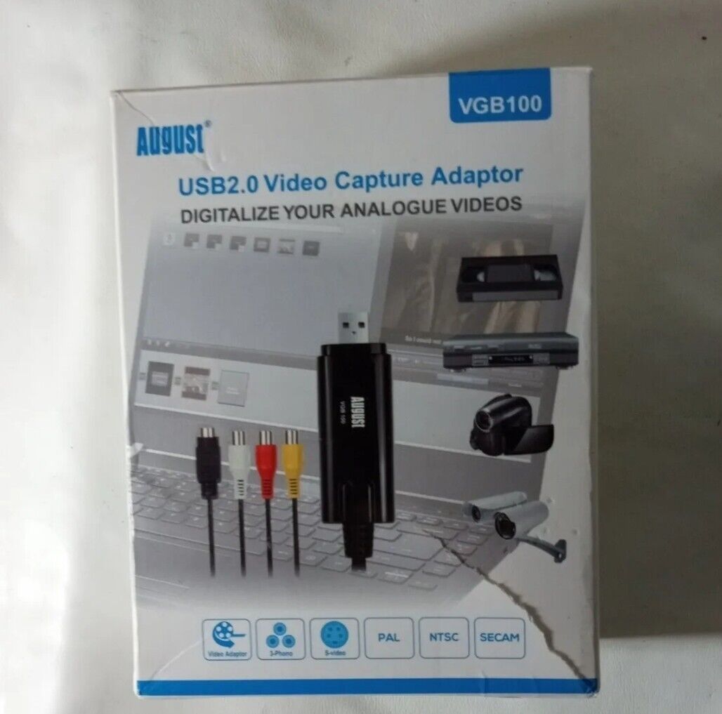 August USB2.0 Video Capture Adaptor VGB100 August VGB100