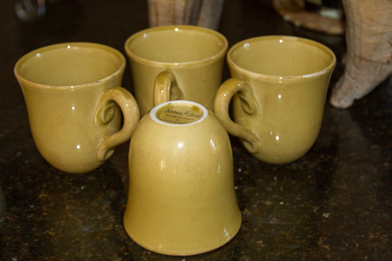 NEIMAN MARCUS by ceramiche toscane SET of 4 mugs COFFEE/TEA made in Italy   NEIMAN MARCUS by ceramiche toscane - фотография #7