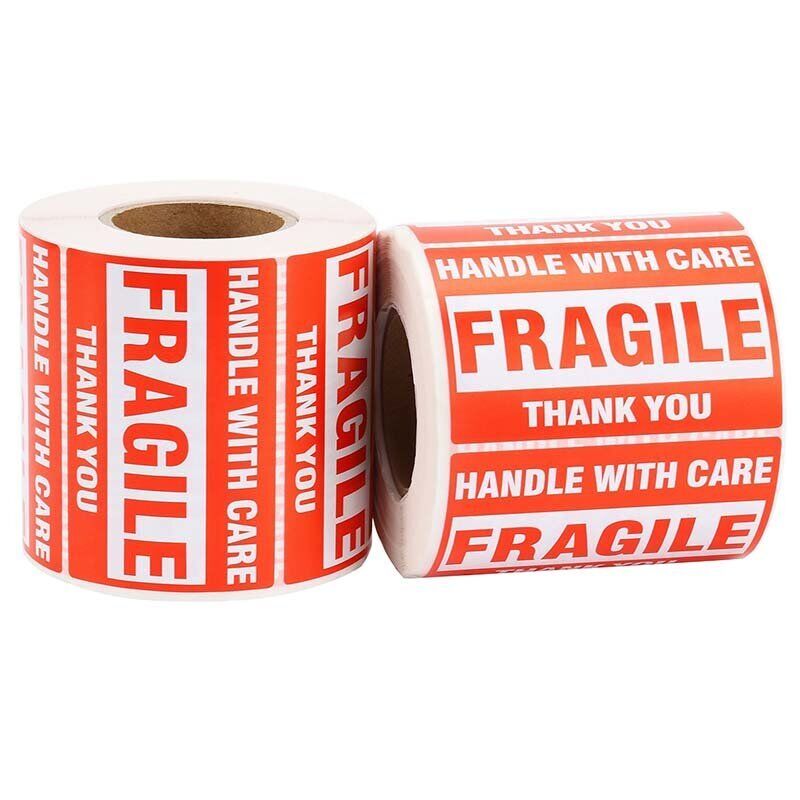 2 Rolls 2" x 3" Fragile Handle With Care Thank You Stickers Labels 500 Per Roll Unbranded/Generic Does not apply - фотография #5