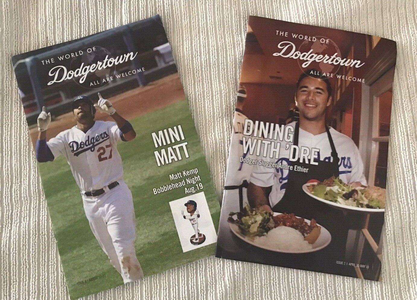 Lot Of 2 LA Dodgers The World Of Dodgertown All Are Welcome 2009 Magazines Без бренда