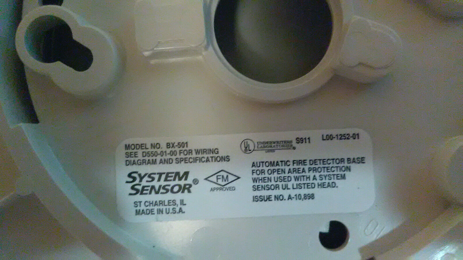 System Sensor BX-501 2- Wire Plug-in Detector Base. Sold as lot of 3 units  System Sensor BX-501 - фотография #3
