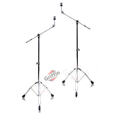GRIFFIN Cymbal Boom Stand - 2 PACK Drum Hardware Arm Mount Adapter Percussion Griffin LG-(2) B80
