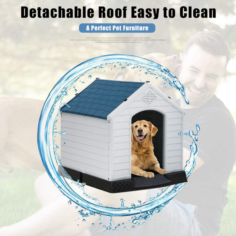 Dog House, Dog House for Small Medium Large Dogs, Waterproof Ventilate Plastic D Does not apply - фотография #6