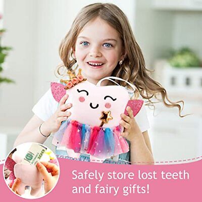 Tooth Fairy Pillow with Pocket for Girls | Tooth Pillow for Tooth Fairy for G... SQIMZAR Does not apply - фотография #2