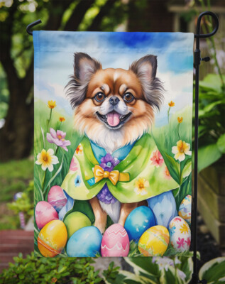 Tibetan Spaniel Easter Egg Hunt Flag Garden Size DAC5193GF Без бренда - фотография #3
