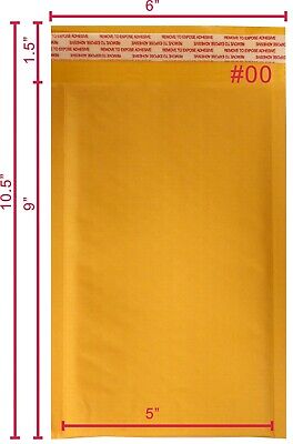Yens® 250 #00 5x10 Kraft Bubble Padded Envelopes Mailers Inner 5 X 9 250KF00 Yens® Kraft, Bubble, Mailer, - фотография #3