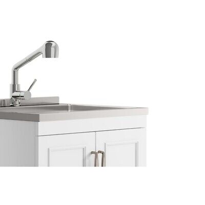Simpli Home Cardinal Transitional 28"Laundry Cabinet Faucet Stainless Steel Sink Без бренда AXCLDYCAR28-SS - фотография #6