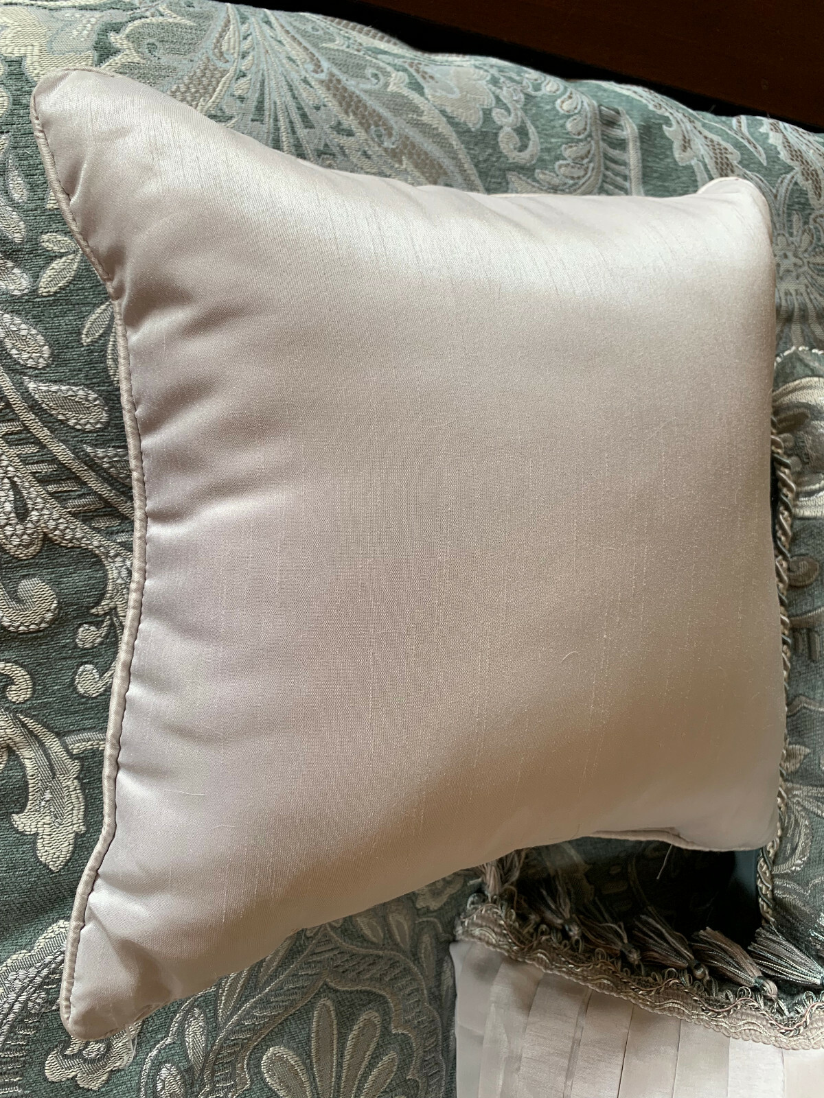 Set of 2 Croscill Gabrijel Decorative Pillows Slate Blue Croscill - фотография #3