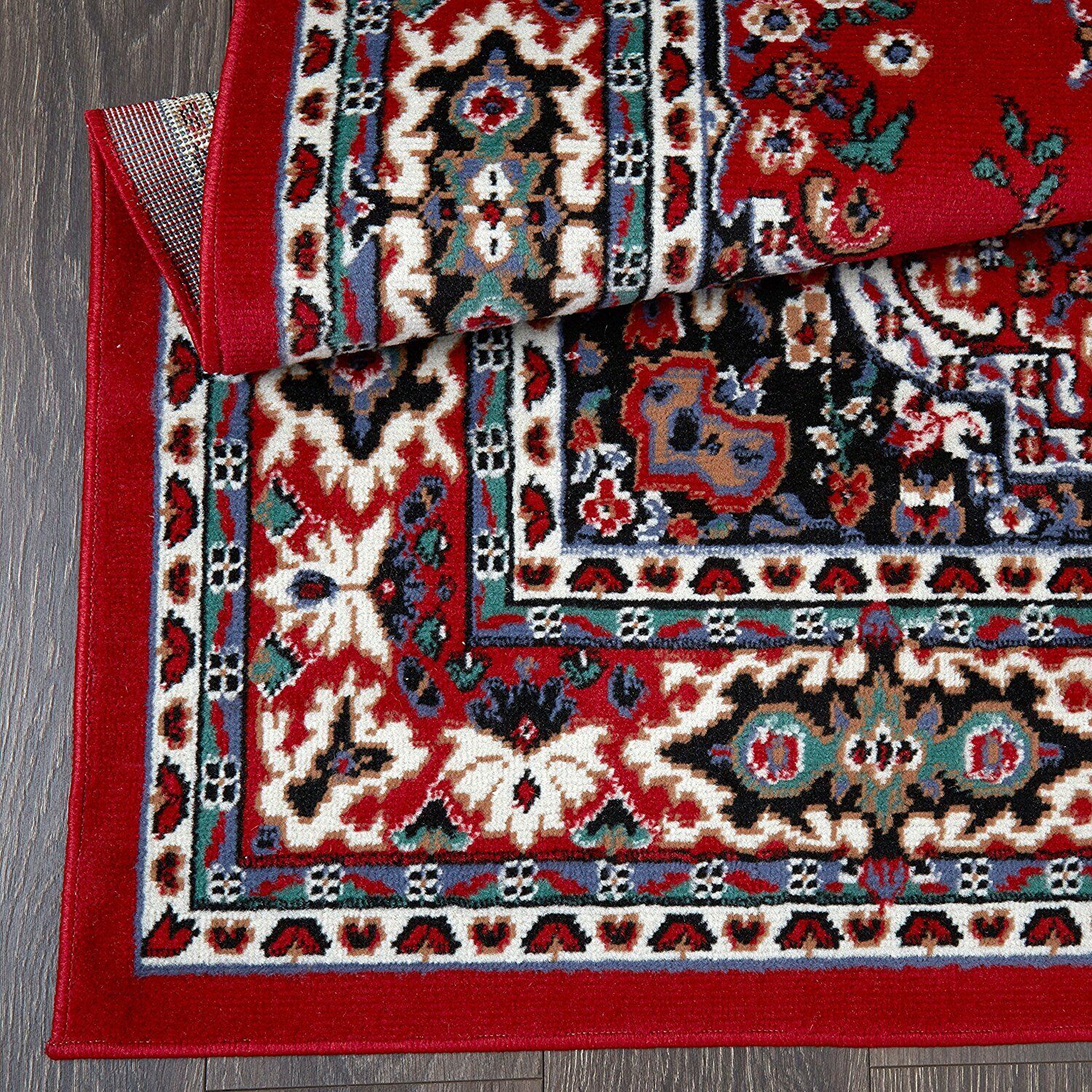 Red Green Blue 3 pc Area Rug Set Accent Mat Bordered Carpet Runner 5 x 7 ft 2x3 Unknown Does Not Apply - фотография #5